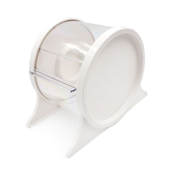 biały stojak na&nbsp;folię ochronną do&nbsp;makijażu permanentnego