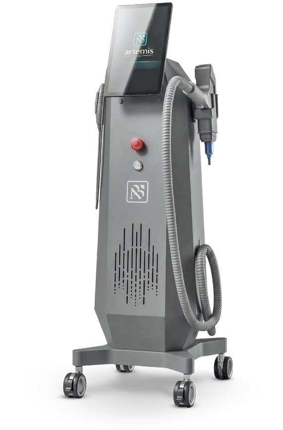 Laser Q-Switch Ultra Nd:YAG z analizatorem skóry AI do&nbsp;usuwania PMU i&nbsp;tatuaży