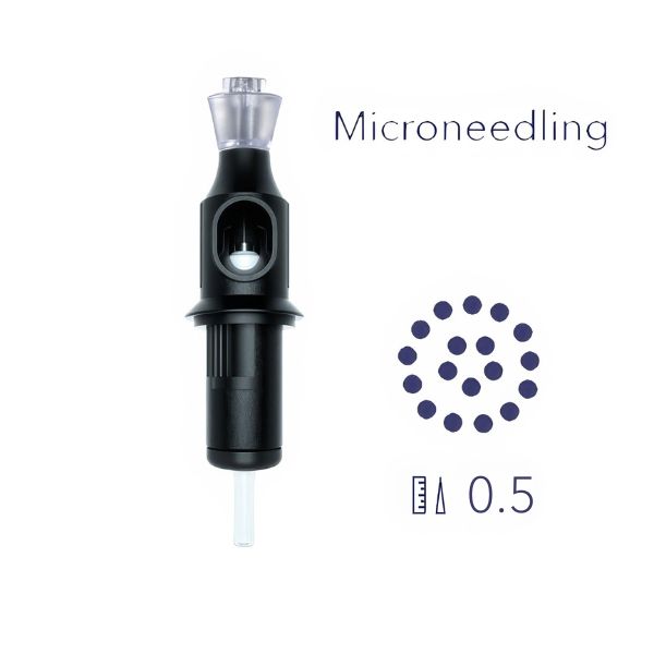 Kartridż do&nbsp;mezoterapii mikroigłowej 18-Needle Plate 0.5mm Plastic Universal – precyzyjny moduł igłowy do&nbsp;zabiegów kosmetycznych i&nbsp;medycznych