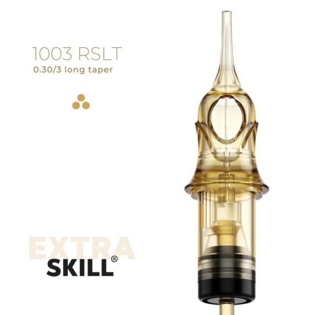 gła Extra SKILL 0.30/3 RSLT z opisem typu i logo marki na jasnym tle