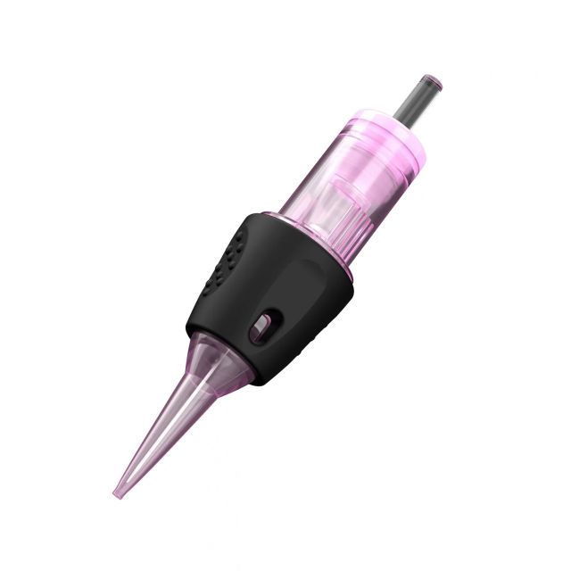 Kartridż Biomaser PINKY ULTRA 1R 0,30 mm MT 3 mm – różowa obudowa z czarnym ergonomicznym uchwytem