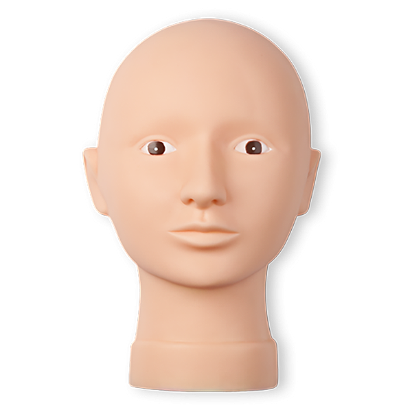 gumowa maska do głowy 3D do ćwiczenia makijażu permanenntego i rysynku