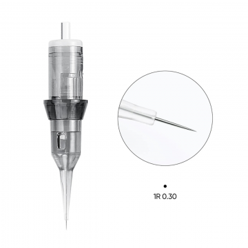 THUNDERLORD Biomaser MISTY 1001RL 1R 0,30 mm MT 3 mm – powiększenie końcówki pojedynczej igły Round Liner
