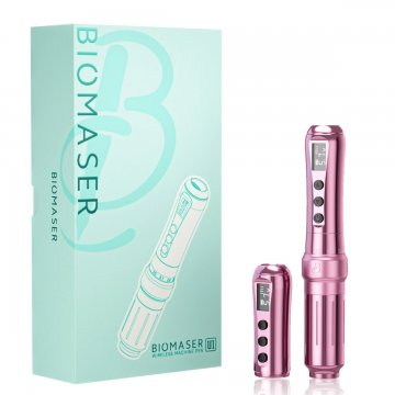 Zestaw Biomaser U1 w kolorze różowym z opakowaniem i dodatkową baterią