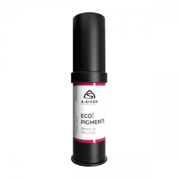 czarna butelka z eco pigmentem do ust w kolorze pink lips