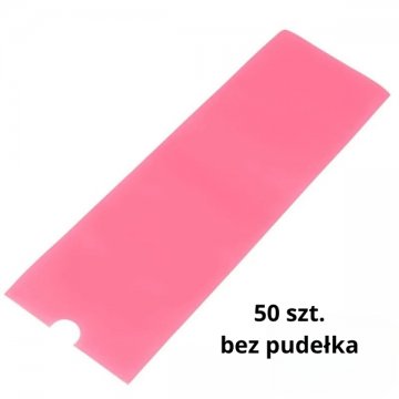 Różowa folia ochronna na&nbsp;rączkę 5x16 cm – zestaw 50 sztuk bez pudełka.