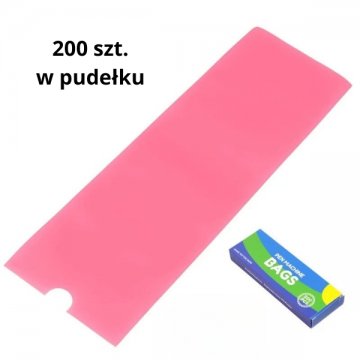 Różowa folia ochronna na&nbsp;rączkę 5x16 cm – zestaw 200 sztuk w&nbsp;pudełku.