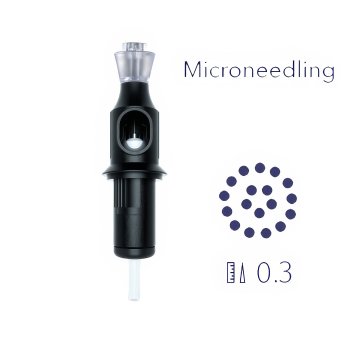 Kartridż do&nbsp;mezoterapii mikroigłowej 18-Needle Plate 0.3mm Plastic Universal – precyzyjny moduł igłowy do&nbsp;zabiegów kosmetycznych i&nbsp;medycznych